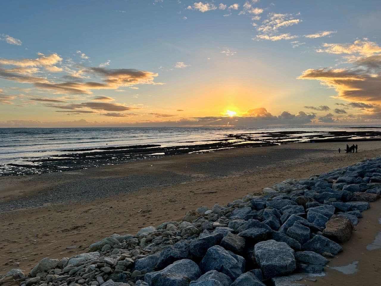 Sunset at Montamer beach, Ile de Ré